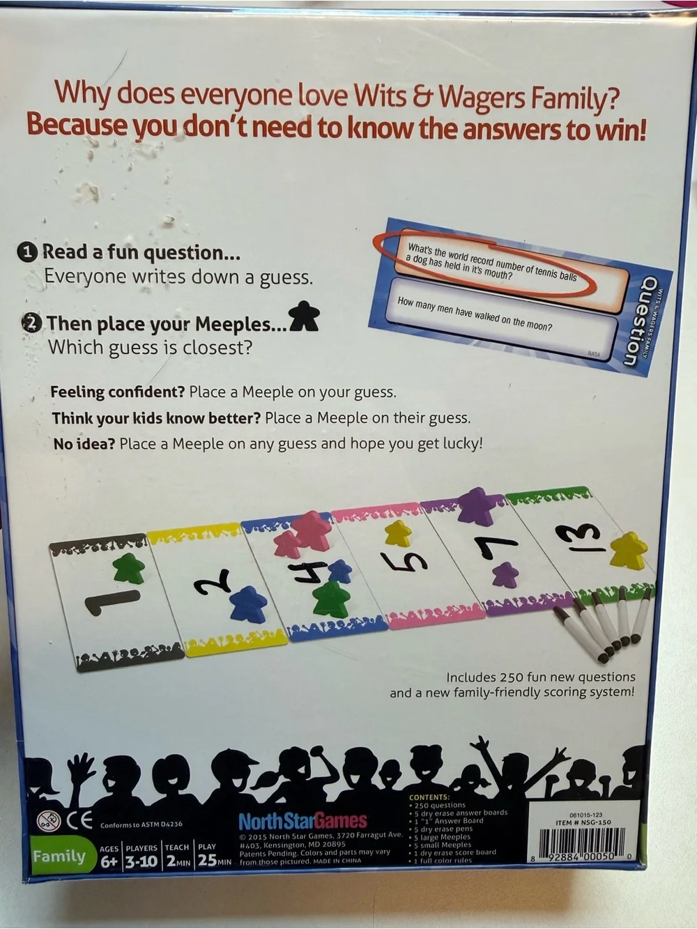 Wits & Wagers Family Edition Board Game NEW Sealed | Award-Winning Party Game